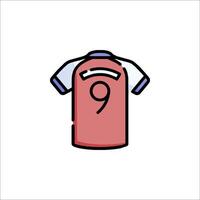 A shirt with the number 9 on it vector