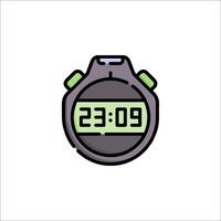 A stopwatch icon on a white background vector