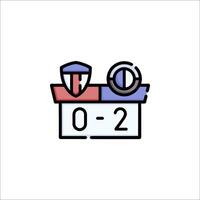 A soccer ball and a clock icon vector