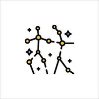 Constellation icon illustration vector