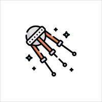 Space shuttle icon illustration vector