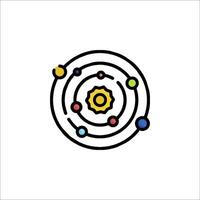 An illustration of a science symbol vector