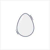 An egg icon on a white background vector