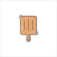 A wooden bar with a handle on it vector