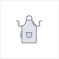 Apron icon line icon, illustration vector