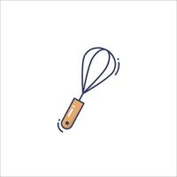 A whisk icon on a white background vector