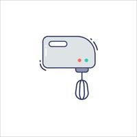A mixer icon on a white background vector