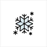 Snowflake icon illustration vector