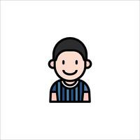 Inter player icon illustration vector