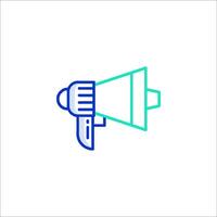 A megaphone icon on a white background vector