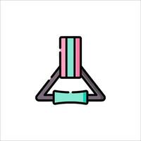 A colorful, flat icon of a bicycle vector