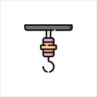 A hook hanging from a hook on a hook vector