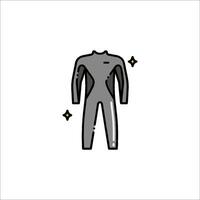 A wet suit icon on a white background vector