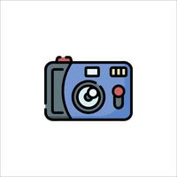A camera icon on a white background vector