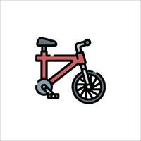 A bicycle icon on a white background vector