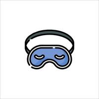 Sleep mask icon illustration vector