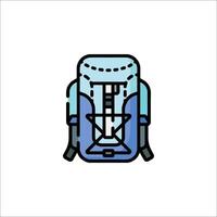 A backpack icon on a white background vector