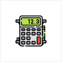 A calculator icon on a white background vector