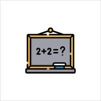 A blackboard with a question mark on it vector
