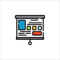A web page icon on a white background vector