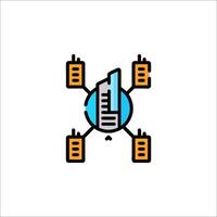 A logo for a company that is called 1 vector