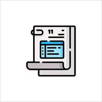 A file cabinet icon on a white background vector
