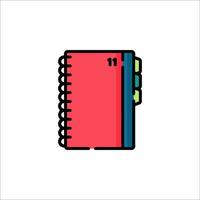 A notebook icon on a white background vector