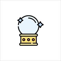 A snow globe icon on a white background vector
