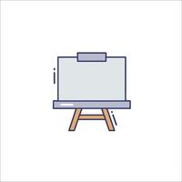 A drawing board with a white background vector