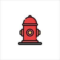 Fire hydrant icon illustration vector
