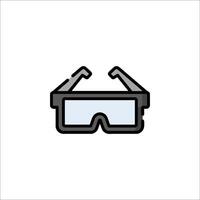 A pair of glasses icon on a white background vector