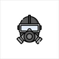 A gas mask icon on a white background vector