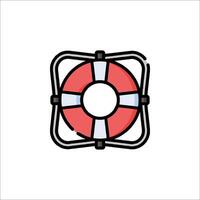 Life preserver icon illustration vector