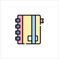 Notebook icon illustration vector