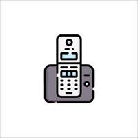 A phone icon on a white background vector