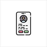 A phone with a camera icon on it vector