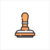 A stamp icon on a white background vector