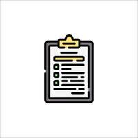 A clipboard with a check mark on it vector