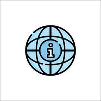 The globe icon with the number one on it vector
