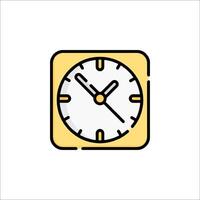 A clock icon on a white background vector