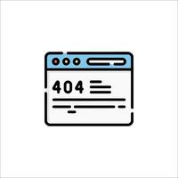 A web page with the word 404 on it vector