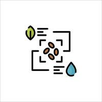 A simple icon of a plant and a leaf vector