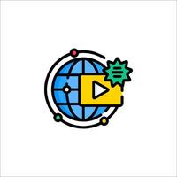 The player icon is shown on a white background vector