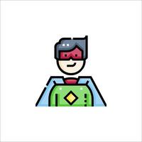 Superhero icon illustration vector