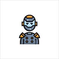 Iron man icon illustration vector