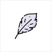 A purple leaf icon on a white background vector
