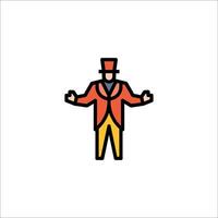 A man in a suit and hat is standing in front of a white background vector