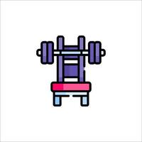 A barbell icon on a white background vector