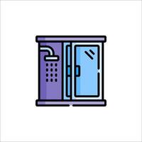 A refrigerator icon on a white background vector