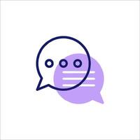 A speech bubble icon with a speech bubble and a speech bubble vector